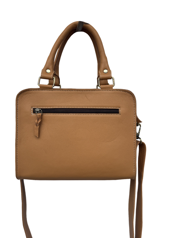 Tooling Leather Cowhide Boot Stitch Medium Bag