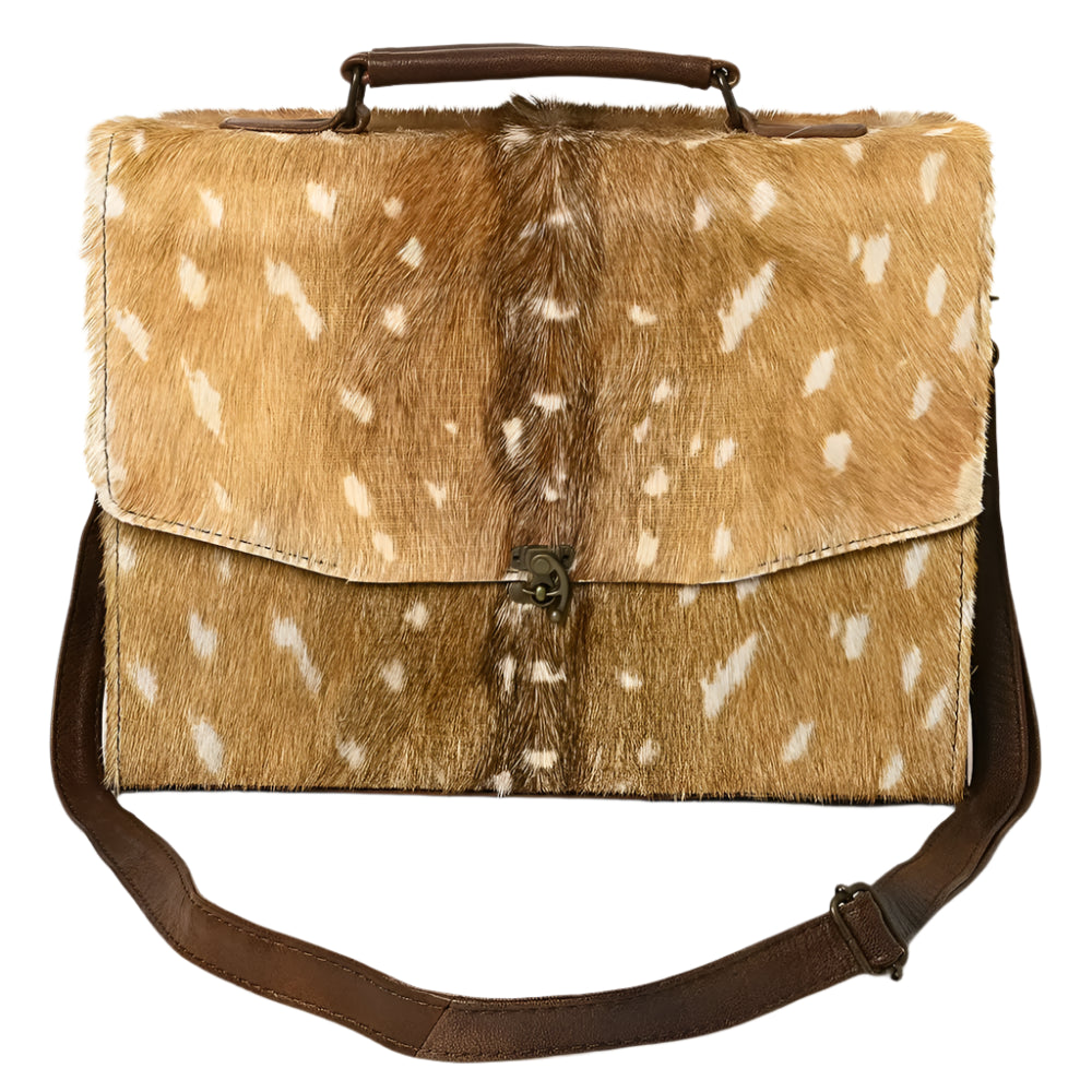 American Darling Women's Deer Print Hide Briefcase