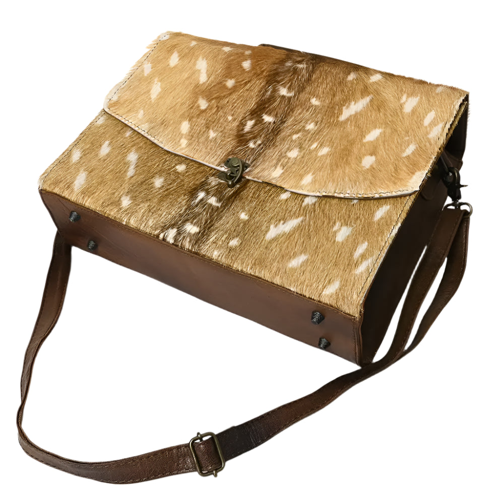 American Darling Women's Deer Print Hide Briefcase