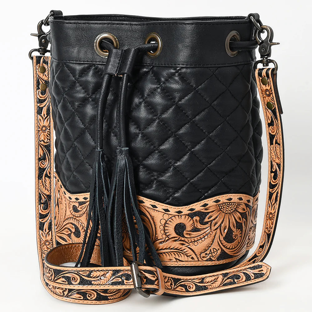 American Darling Women's Quilted Bucket  Bag