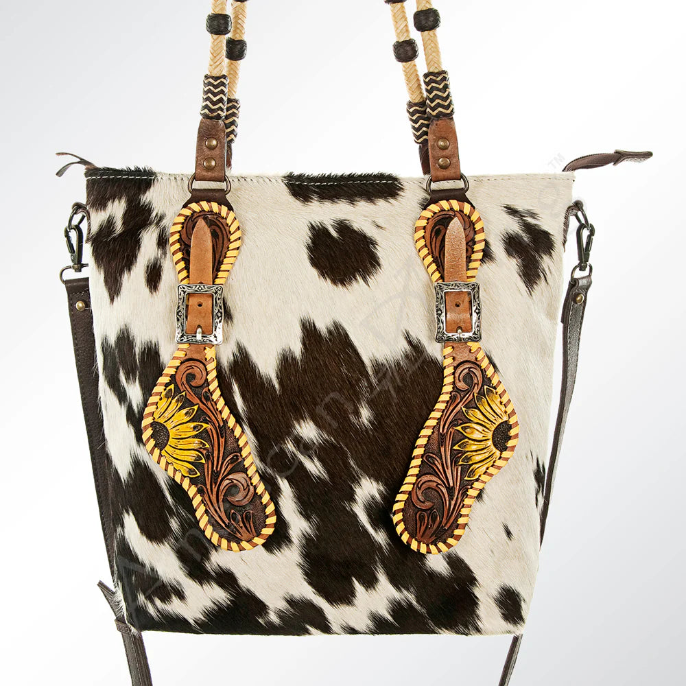 American Darling Women's Tack Inspired Cowhide Tote