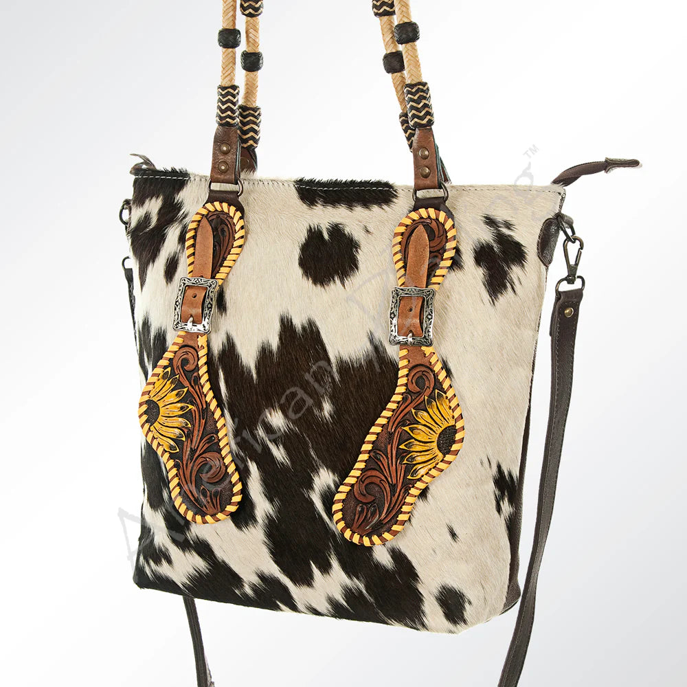 American Darling Women's Tack Inspired Cowhide Tote