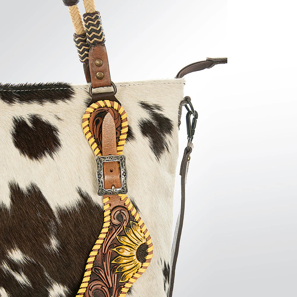 American Darling Women's Tack Inspired Cowhide Tote