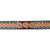 American Darling decorative western leather belt with floral patterns and turquoise accents on a white background
