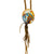 American Darling western handpainted leather necklace on a white background