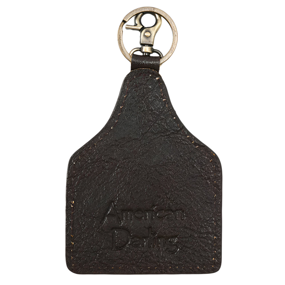 American Darling Keychain with horse design on a light background
