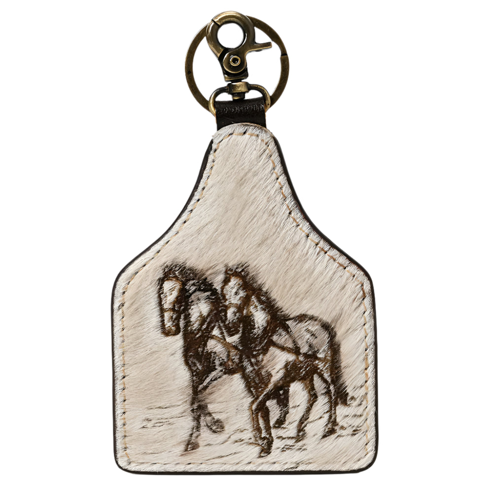 American Darling Keychain with horse design on a light background