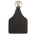 American Darling Leather keychain with a painted design of a teepee and cactus on a white background