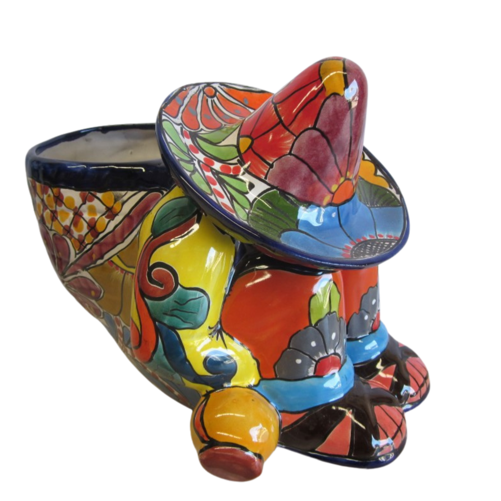 Rustico Mexicano Talavera Pancho Pot Planter Rustico Mexicano