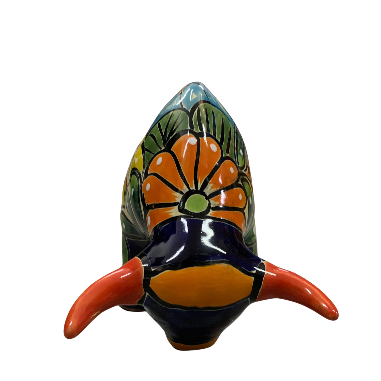 Rustico Mexicano Talavera Bull Figure Rustico Mexicano