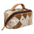 Women's Cowhide Patchwork Cosmetic Bag