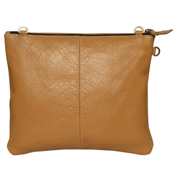 The Design Edge Women's Patchwork Cowhide Sling Bag