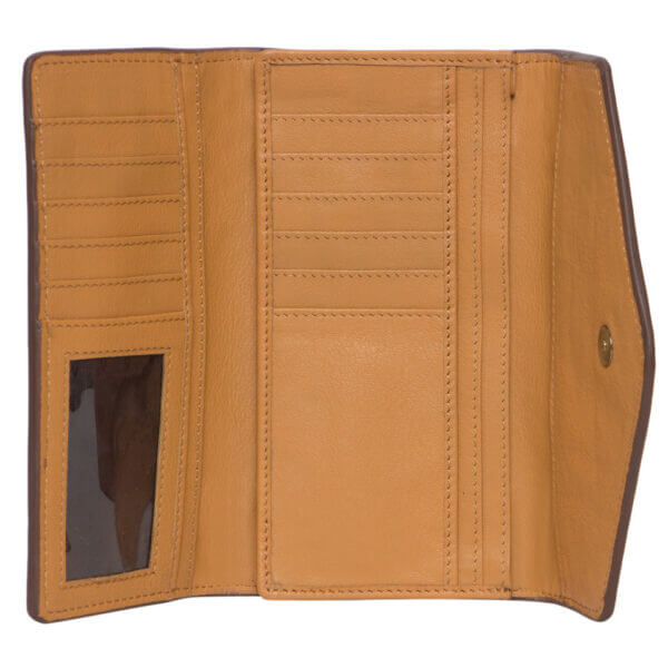 Women's Tooling Trifold Cowhide Wallet