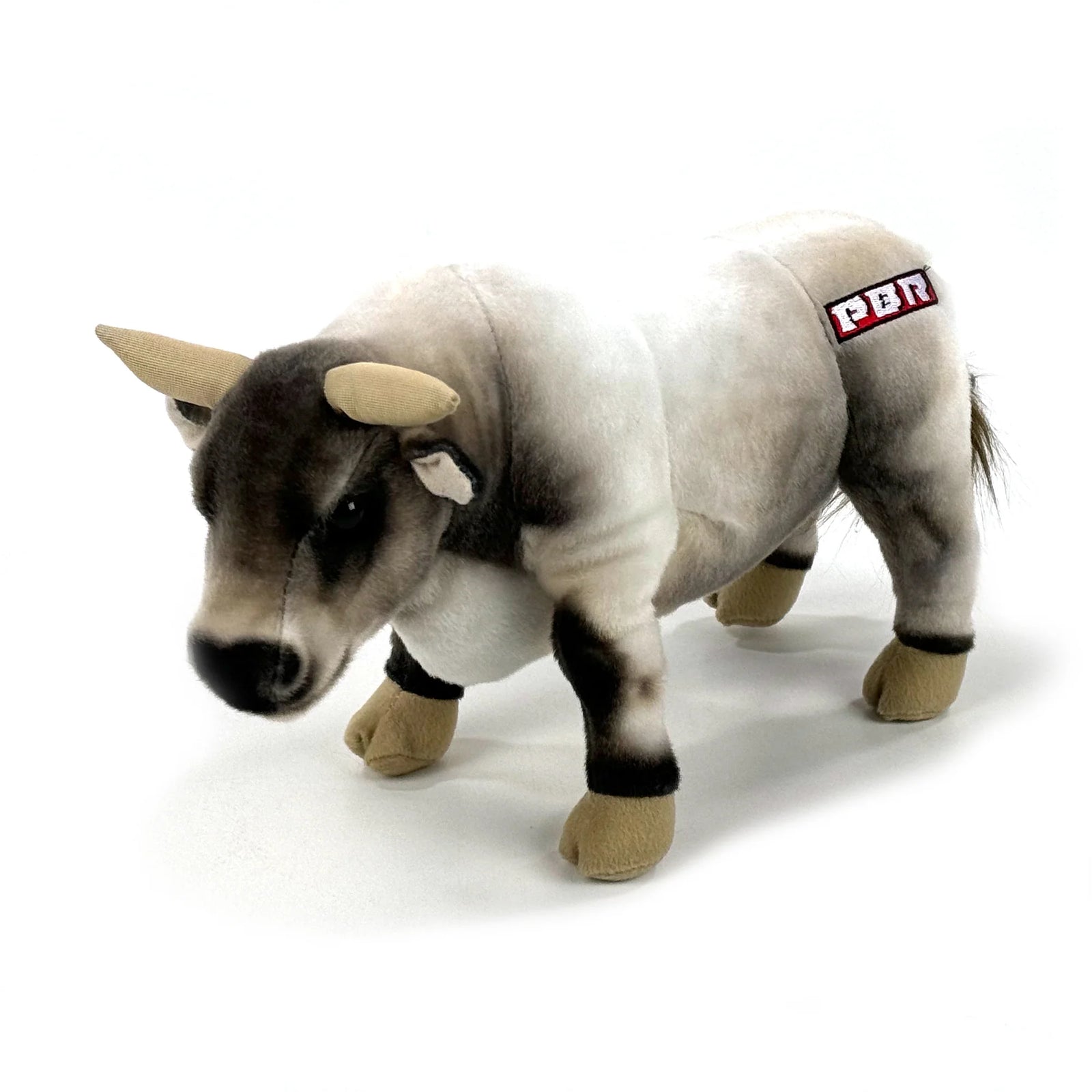 Big Country Toys 14" PBR Plush Bull. Plush bull toy with 'PBR' branding on a white background
