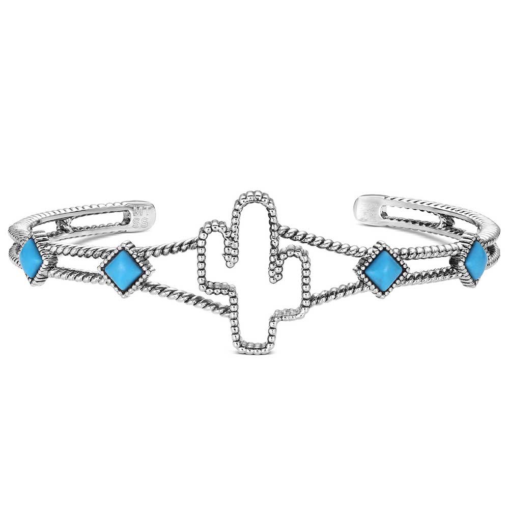 Montana Silversmith channel desert charm with the Desert Turquoise Cuff Bracelet.