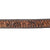 American Darling decorative western leather belt with floral patterns and studs on a white background