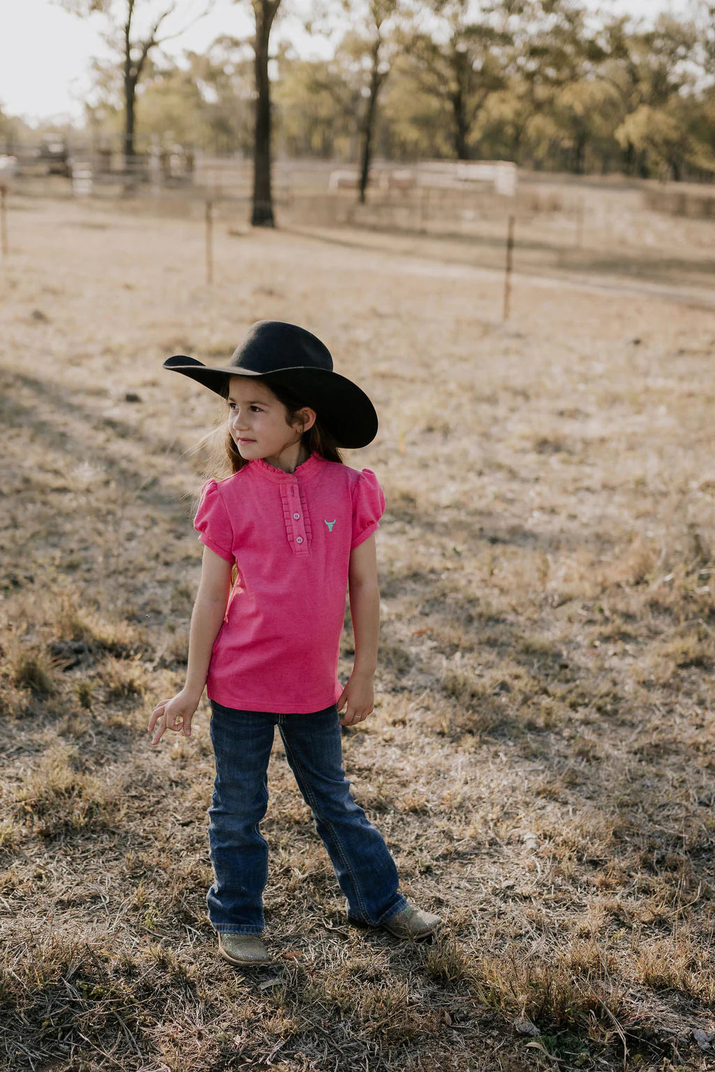 Little Windmill Bree Jnr S/S Ruffle Polo