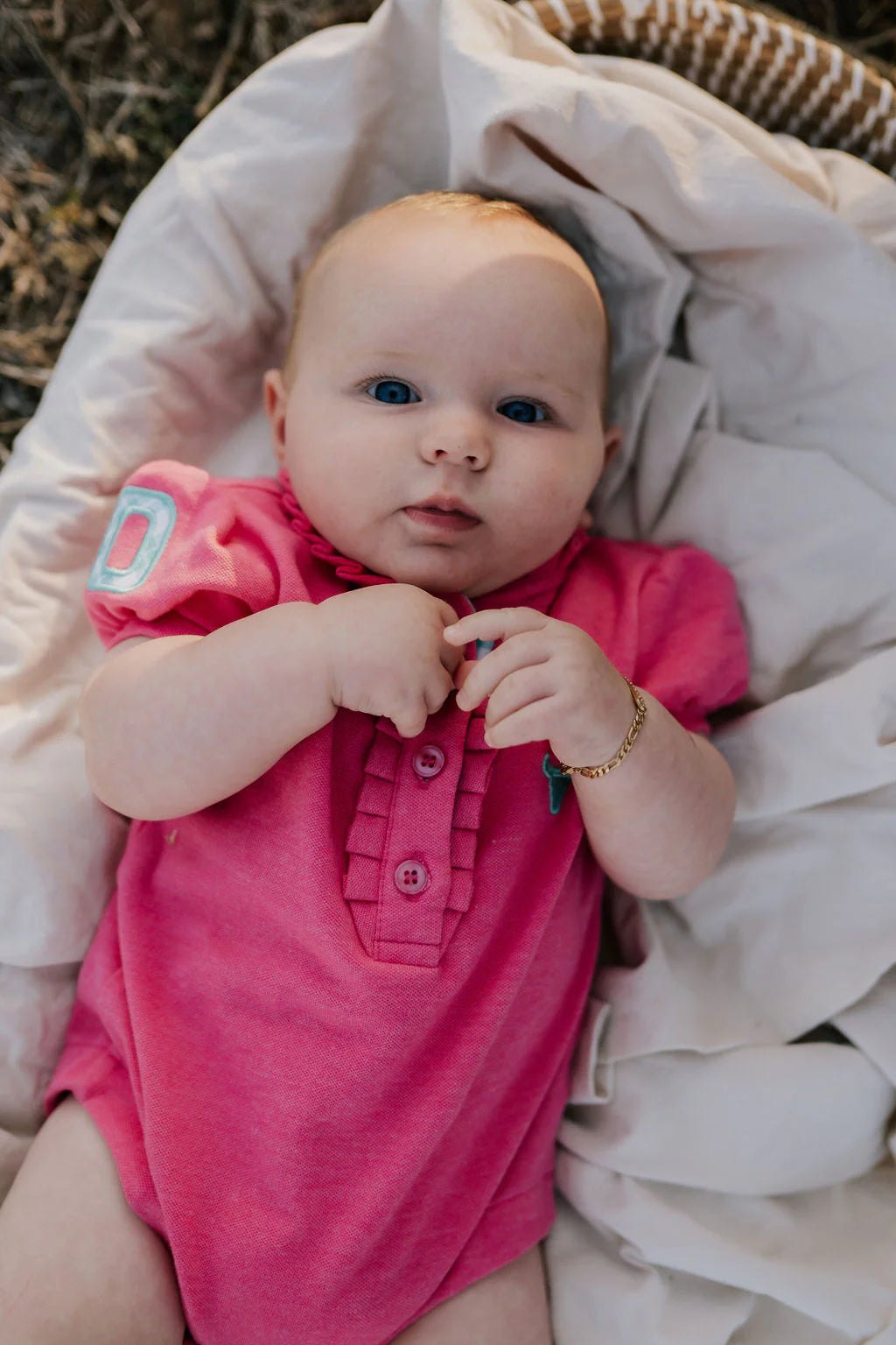 Little Windmill Co Bree Infant Polo S/S Romper