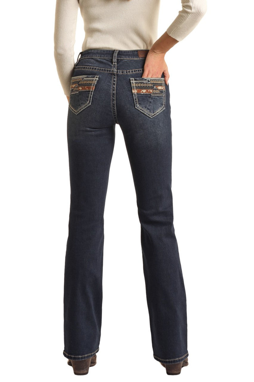 Rock & Roll Denim Women's Mid Rise Jean