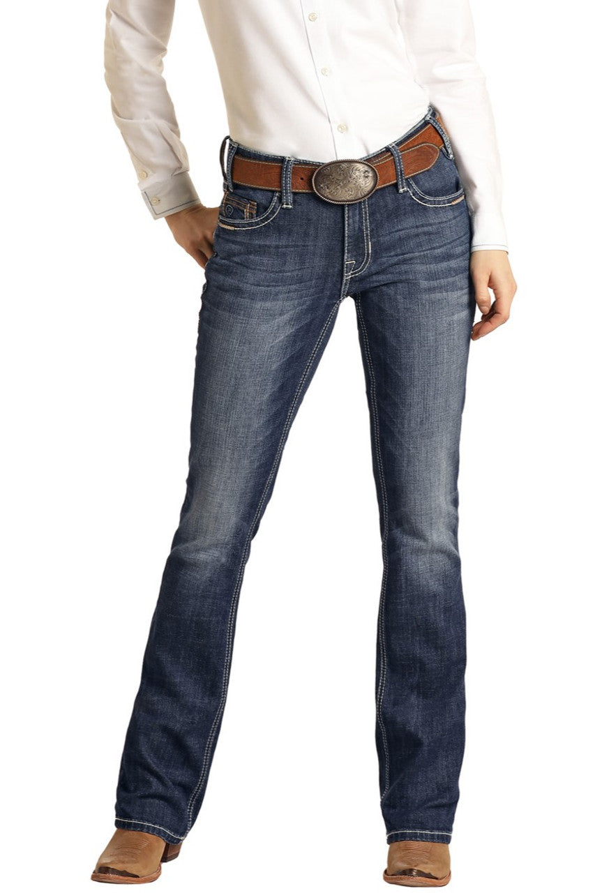 Rock & Roll Denim Women's Mid Rise Jean