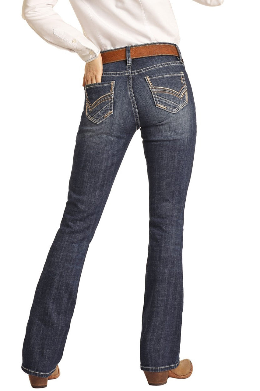 Rock & Roll Denim Women's Mid Rise Jean