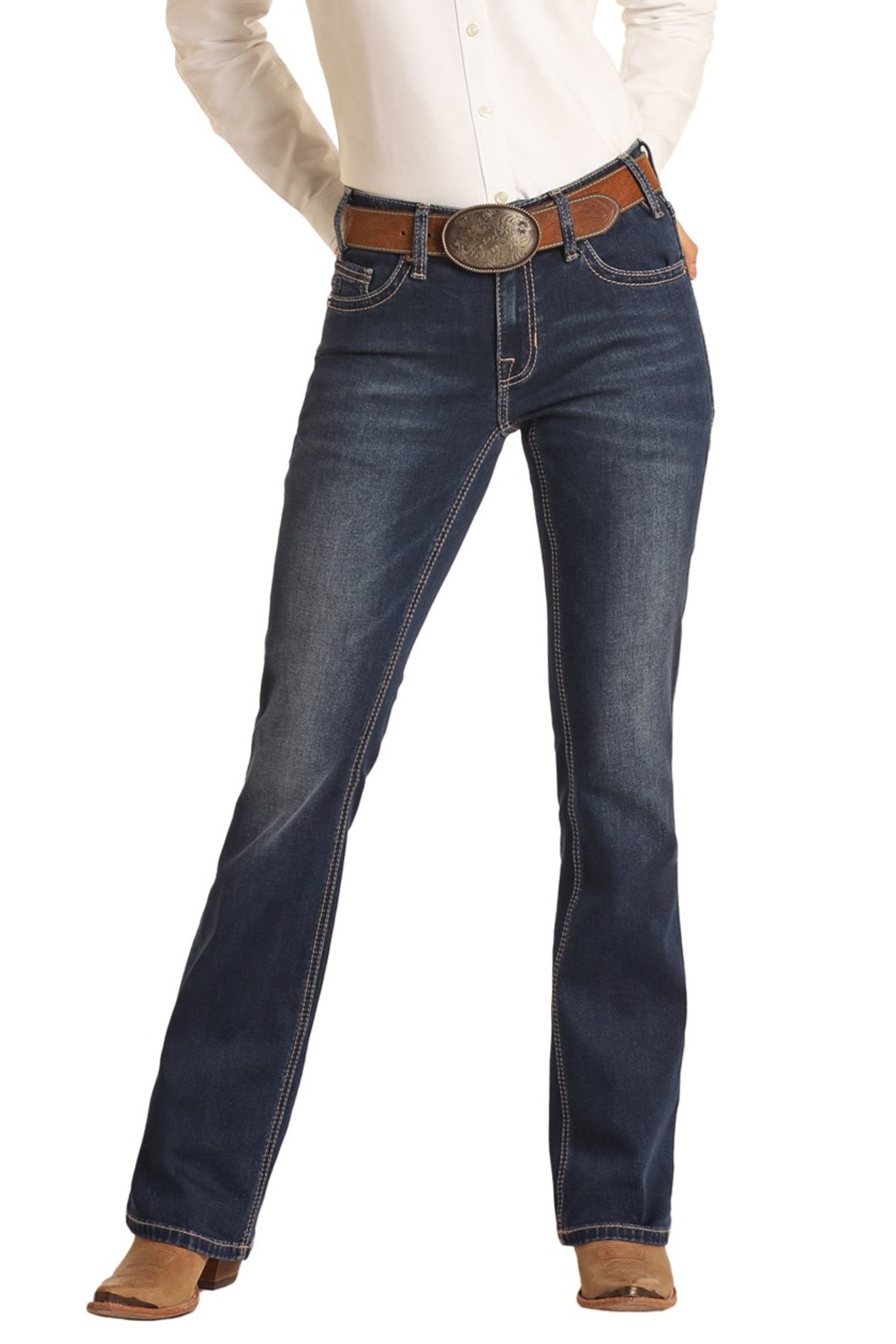 Rock & Roll Denim Women's Mid Rise Jean