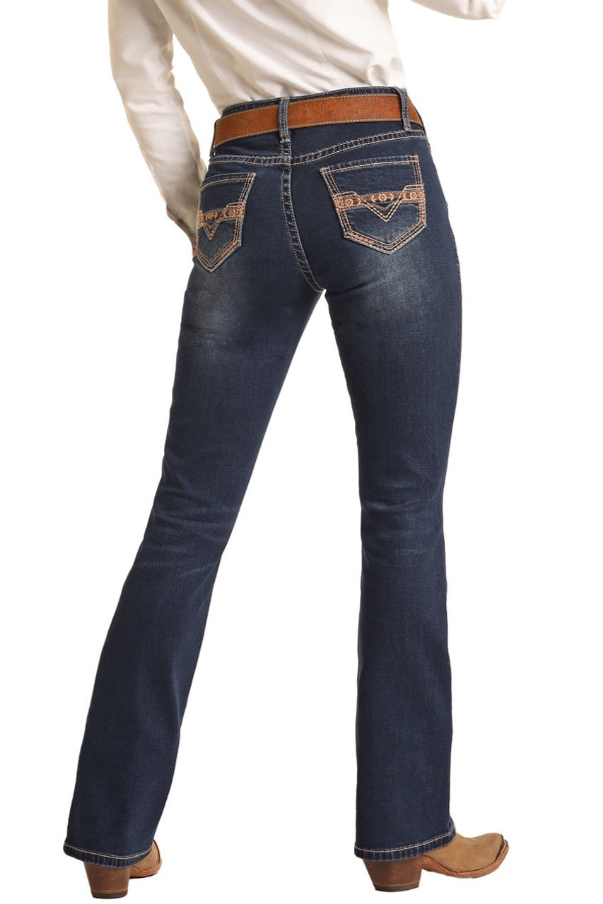 Rock & Roll Denim Women's Mid Rise Jean