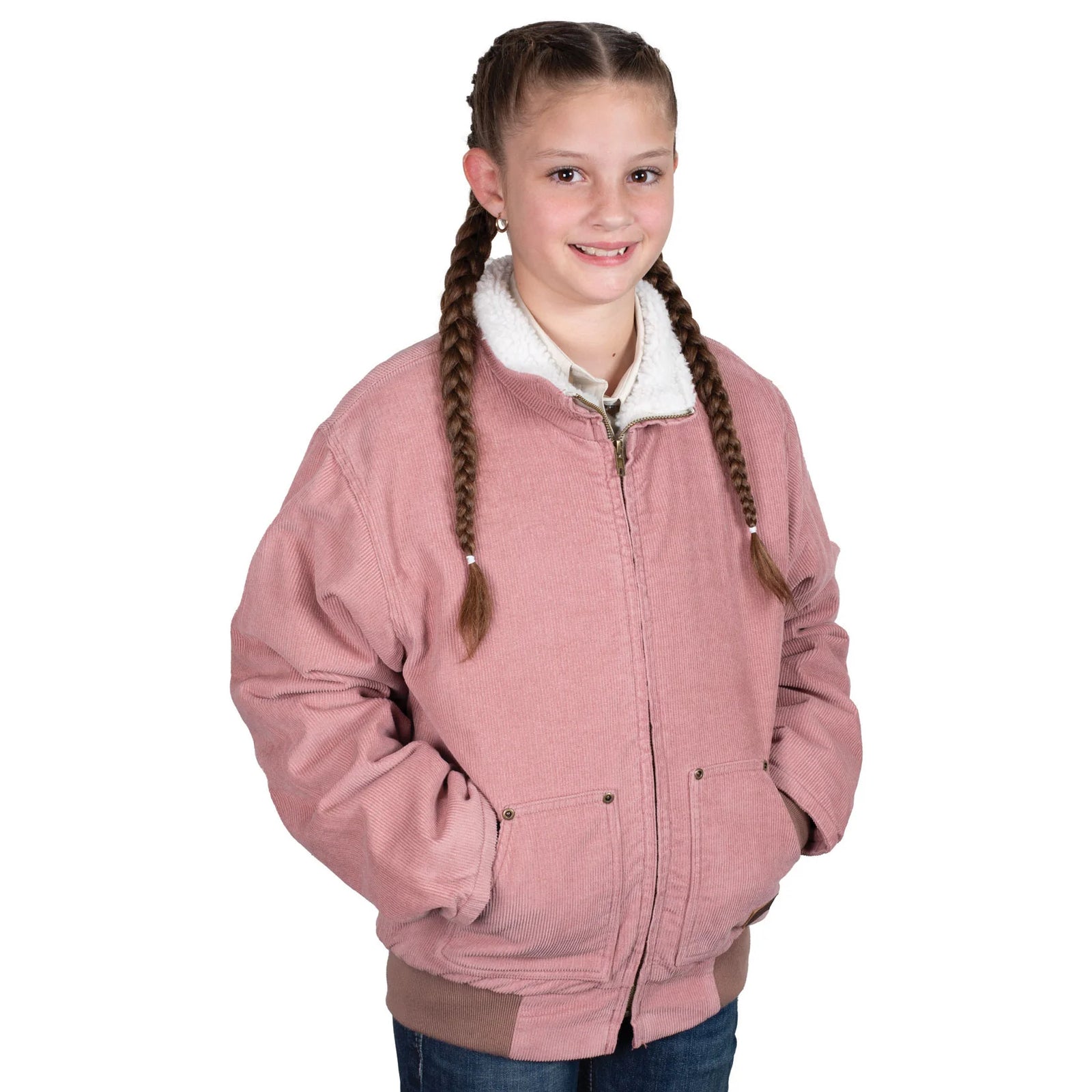 Just Country Kid's Junior Diamantina Sherpa Corduroy Jacket