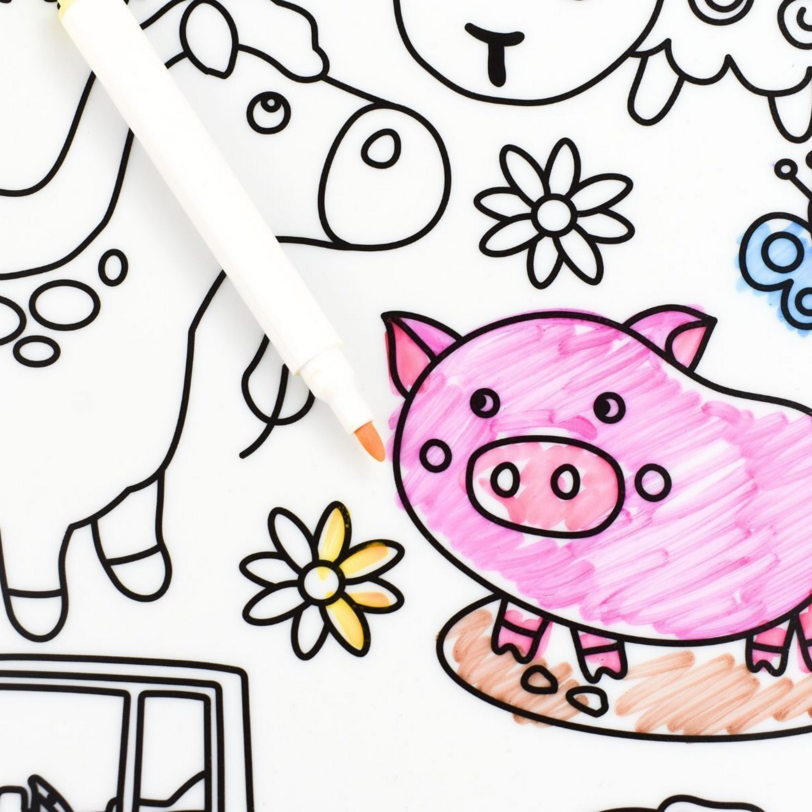 Farm Animals Reusable Silicone Drawing Mat Eleganter