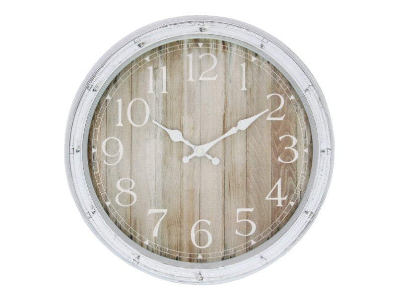 Malmar Natural Timber Look Clock