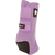 Classic Equine Legacy2 Front Boots.  A lilac Classic Equine Legacy2 front boot for horses, featuring a hook-and-loop closure and a protective pad over the tendon.