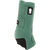 Classic Equine Legacy2 Front Boots.  A spruce green Classic Equine Legacy2 front boot for horses, featuring a hook-and-loop closure and a protective pad over the tendon.