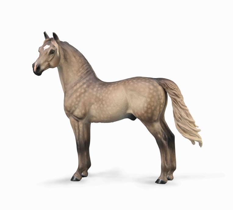 Collecta Morgan Stallion. A realistic Collecta toy model of a Morgan stallion horse, posed standing.