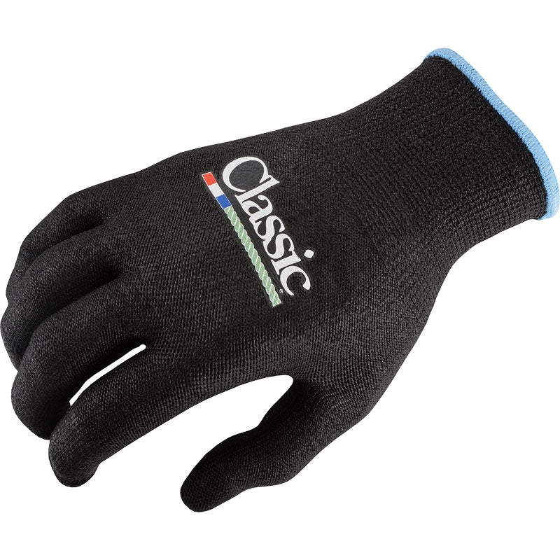 Classic High Performance Roping Glove. Black glove with 'Classic' logo on a white background