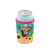 Lisa Pollock Carnival Cow Can Cooler. Can cooler with cow and chicken design on a white background