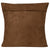 4 Panel Cowhide Cushion. Brown and white cowhide patterned pillow on a white background