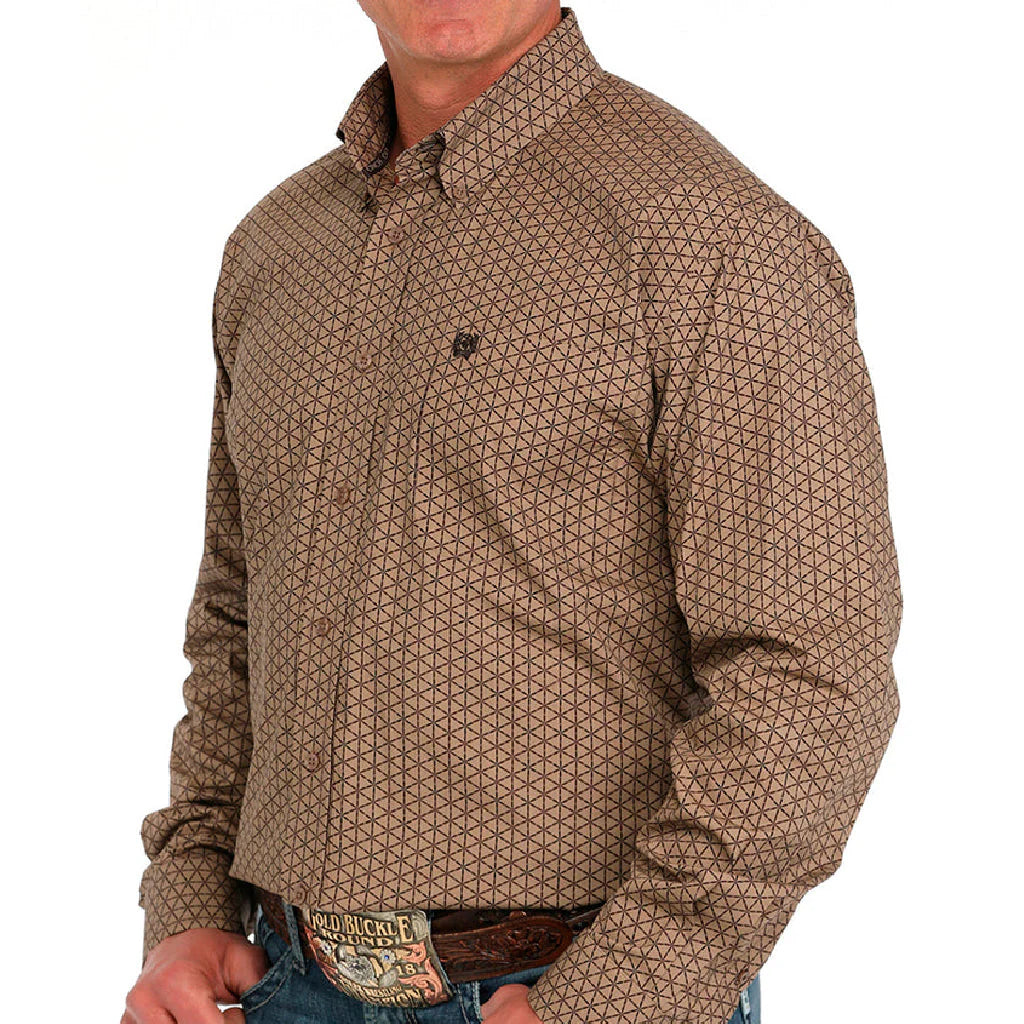 Cinch Men's Triangle L/S Western Shirt