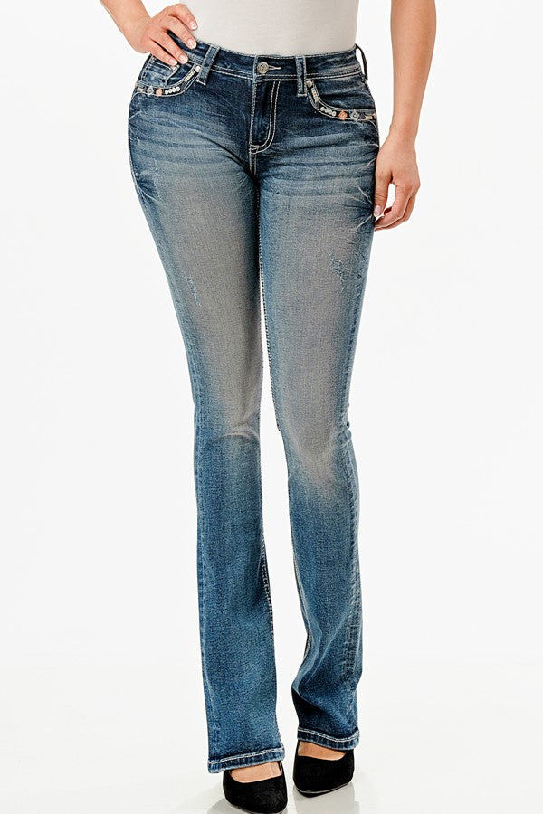 Grace In LA Women's Aztec Colourful Jean