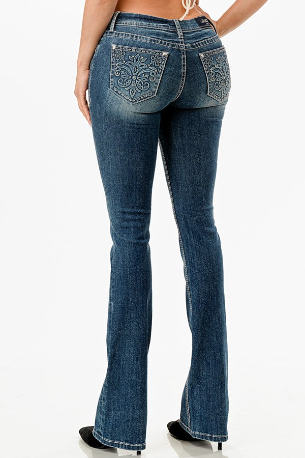 Grace In LA Women's Flu De Lee 3D Jeans