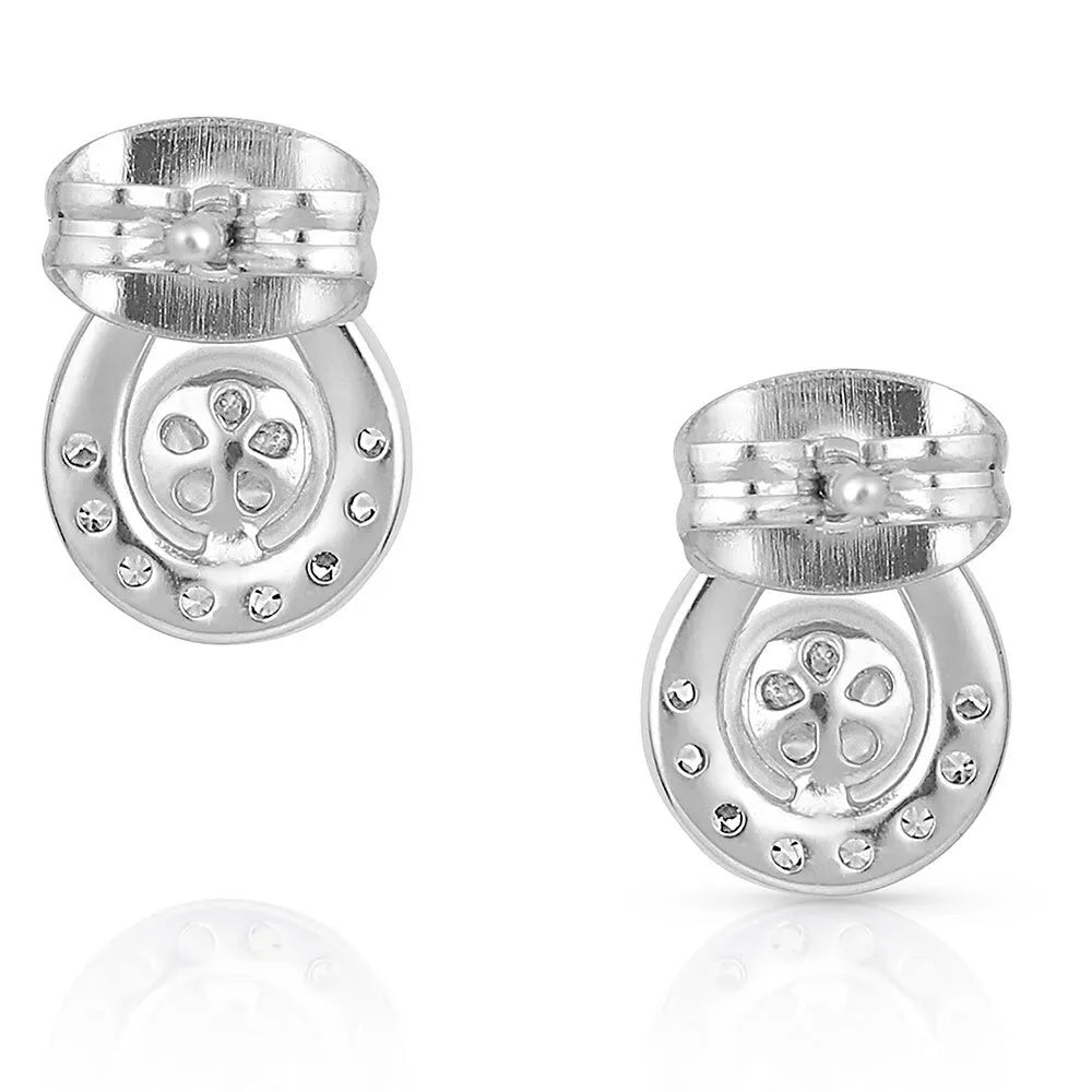 Montana Silversmiths Cradled Sparkle Stud Earrings