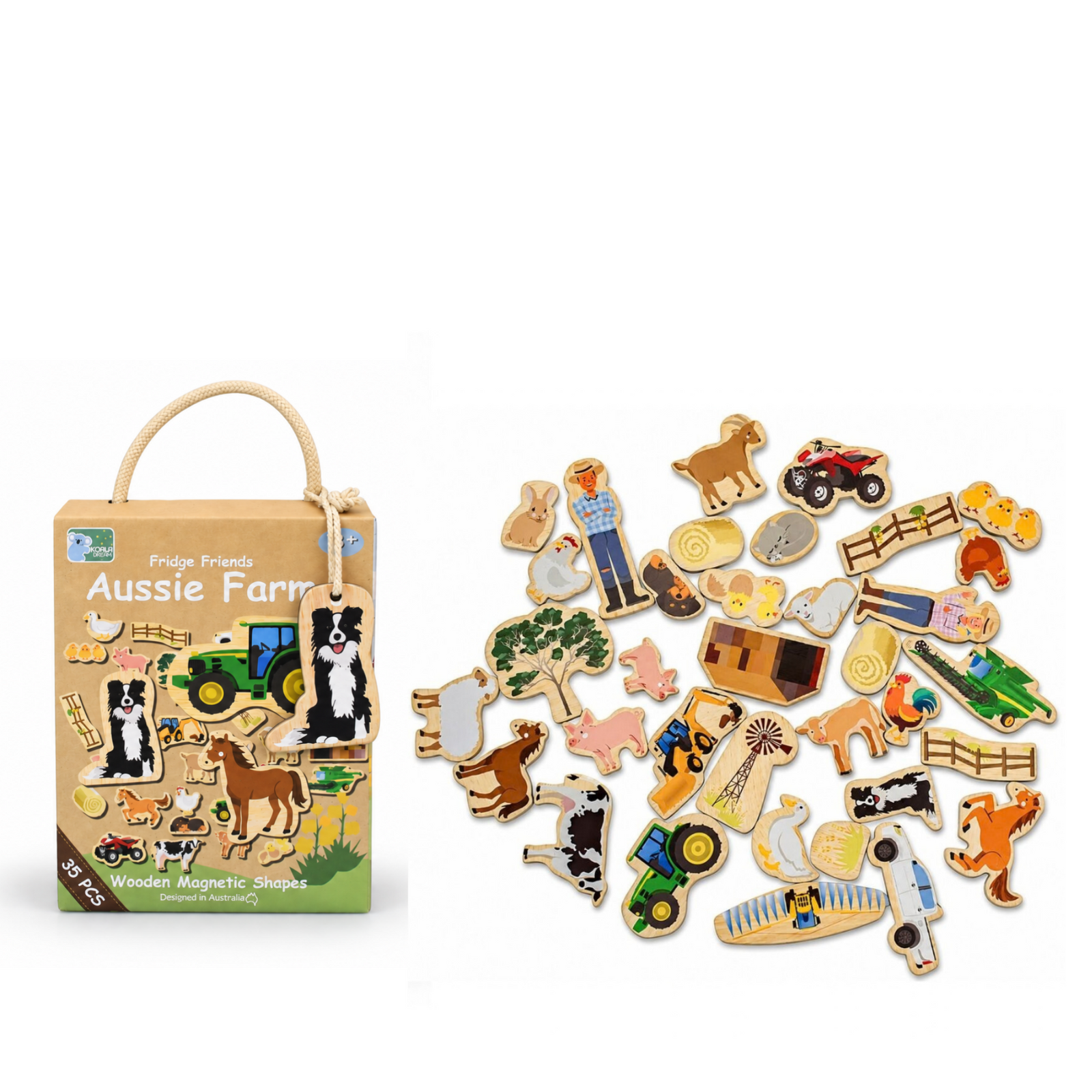 Eleganter Fridge Friends Aussie Farm Magnets Eleganter