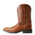 Ariat Men's Sport Latigo Western Boot. Brown cowboy boot with intricate stitching on a white background