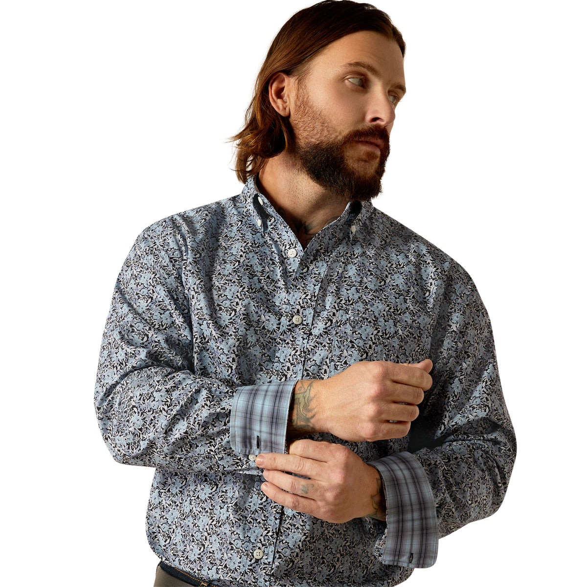 Ariat Men's Link Wrinkle Free L/S Western Shirt