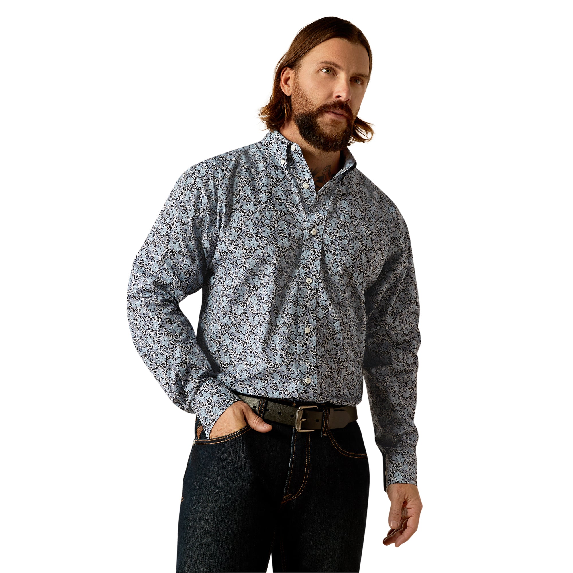 Ariat Men's Link Wrinkle Free L/S Western Shirt