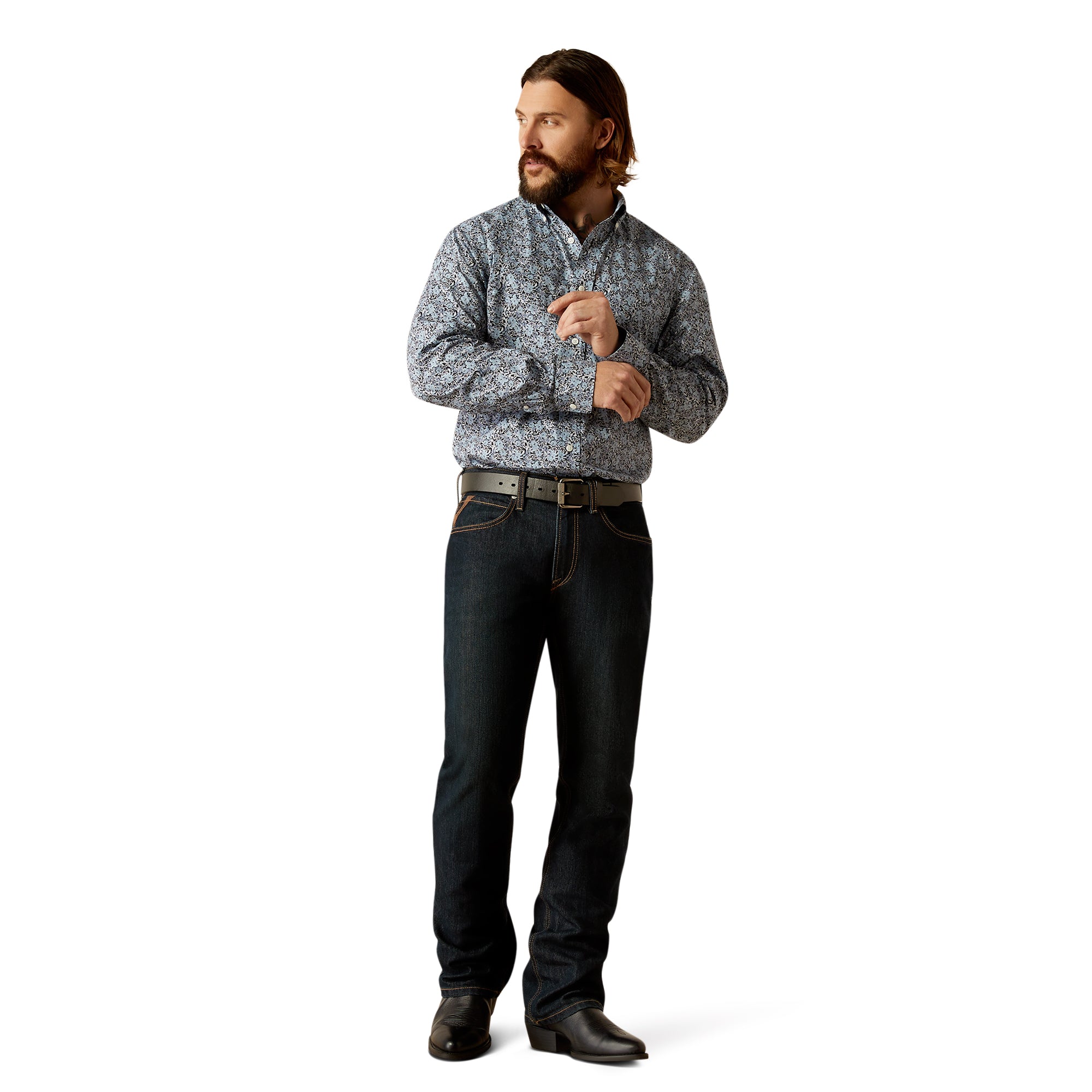 Ariat Men's Link Wrinkle Free L/S Western Shirt
