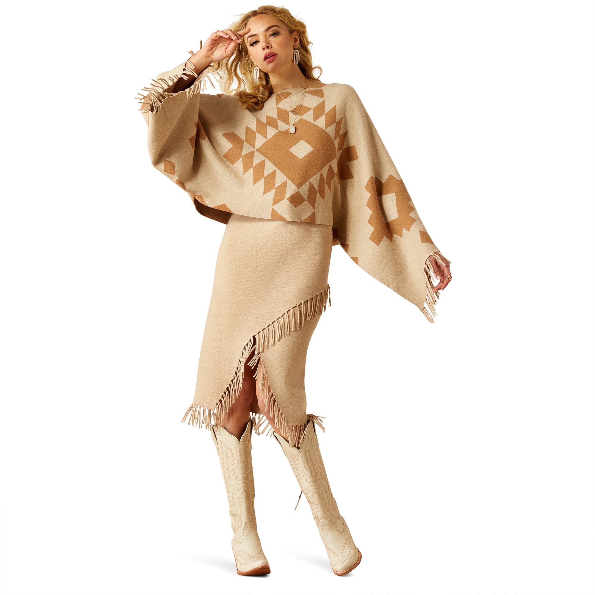 Ariat Women's Sunset Chic Sweater Poncho