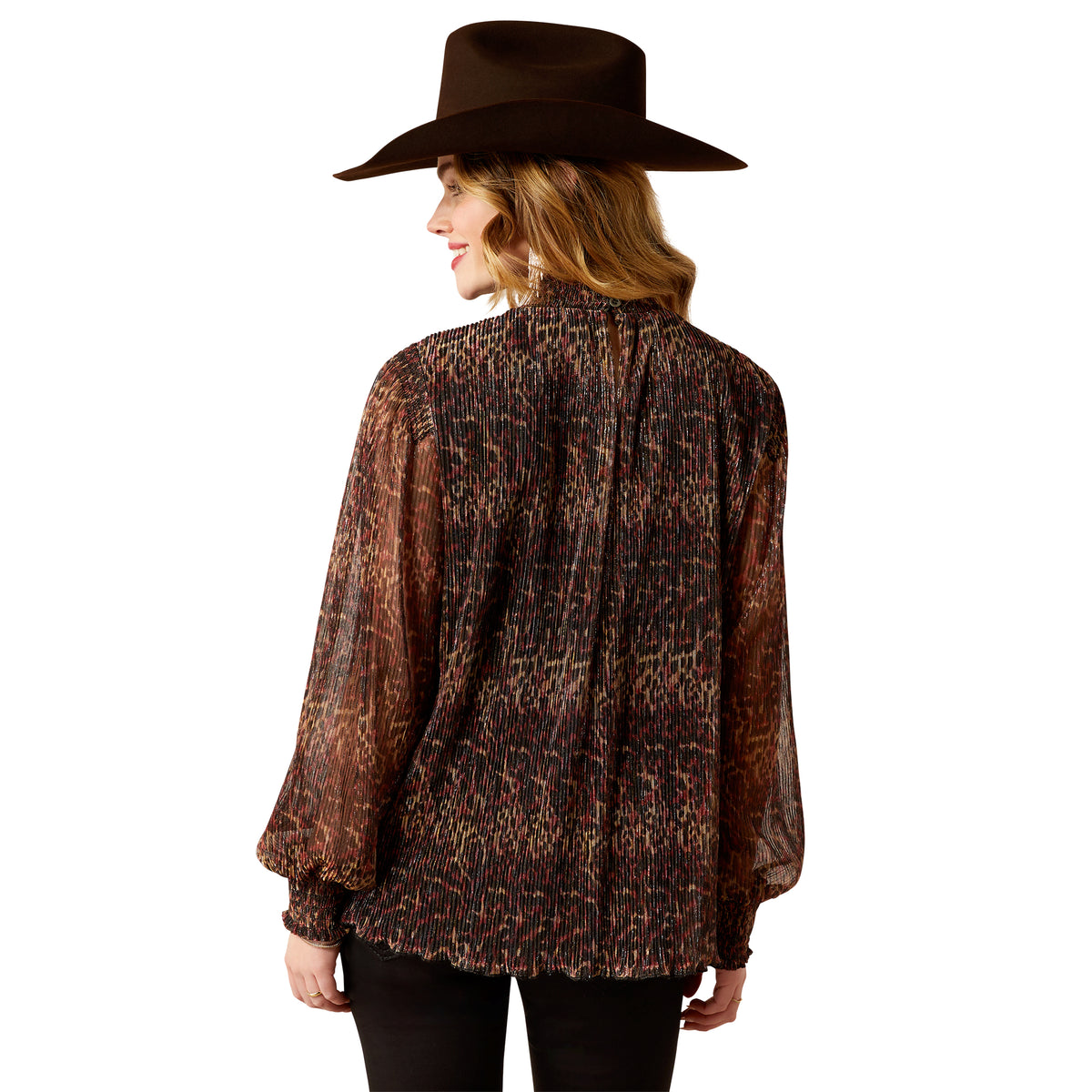 Ariat Women's Plume Pleated L/S Top