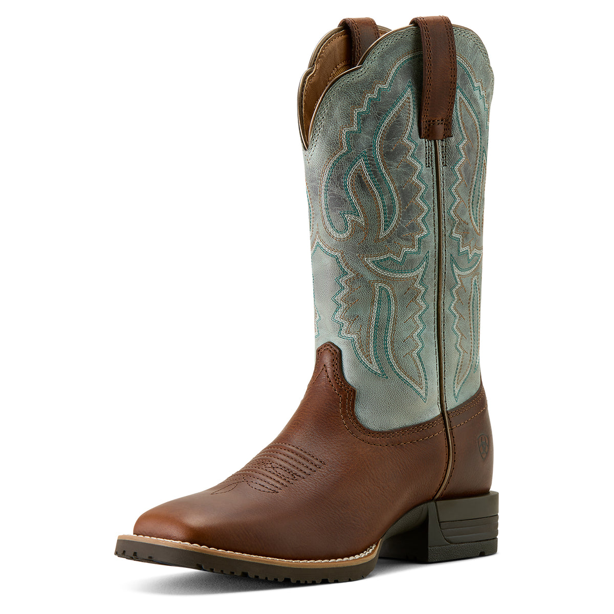 Ariat Women&#39;s Hybrid Ranchwork Wide Square Toe Western Boot