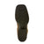 Ariat Kids Tombstone Wide Square Toe Western Boot. Close-up of a shoe sole with a white background