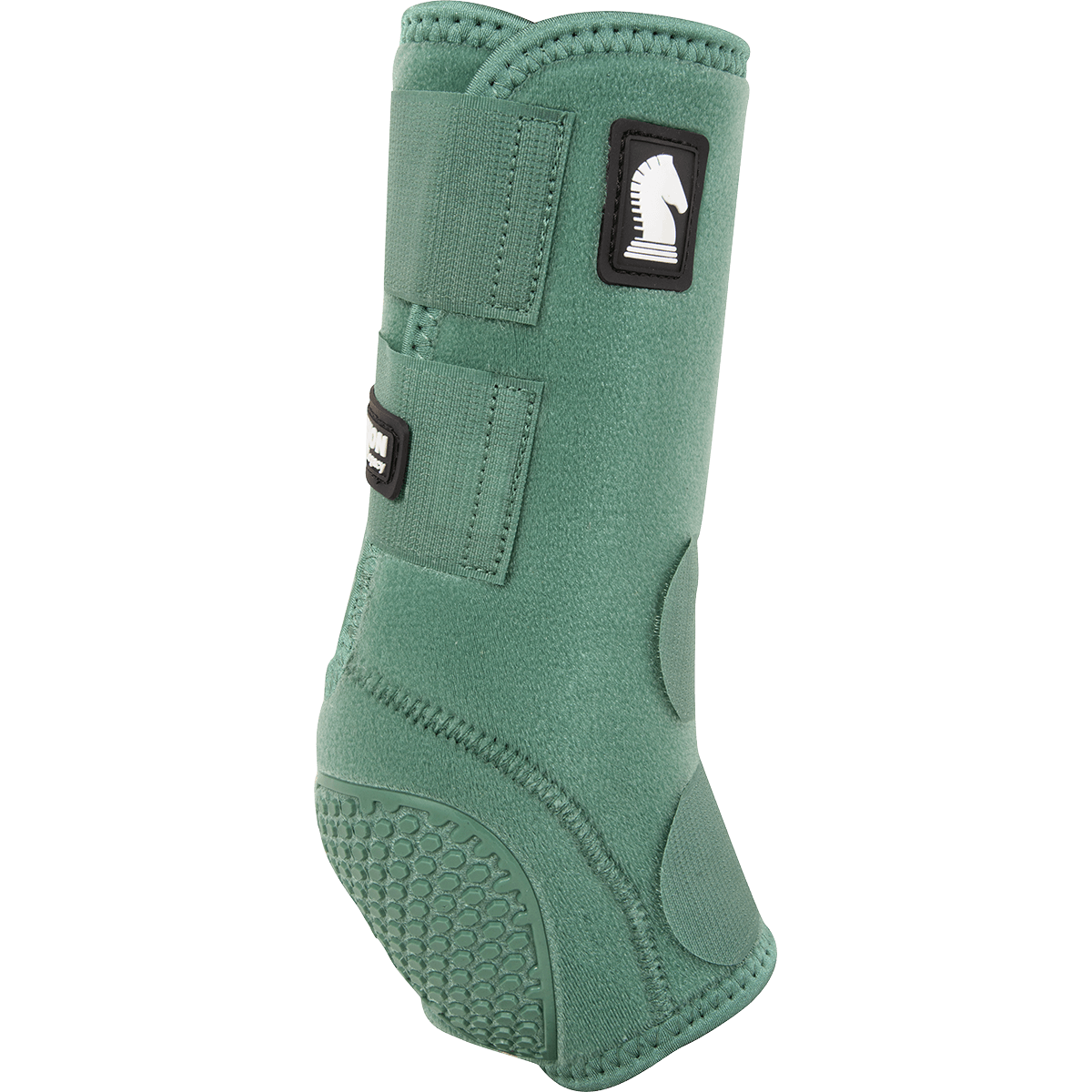 Classic Equine Flexion By Legacy 2 System Support Boots. A spruce green Classic Equine Flexion By Legacy 2 System Support Boot for horses.